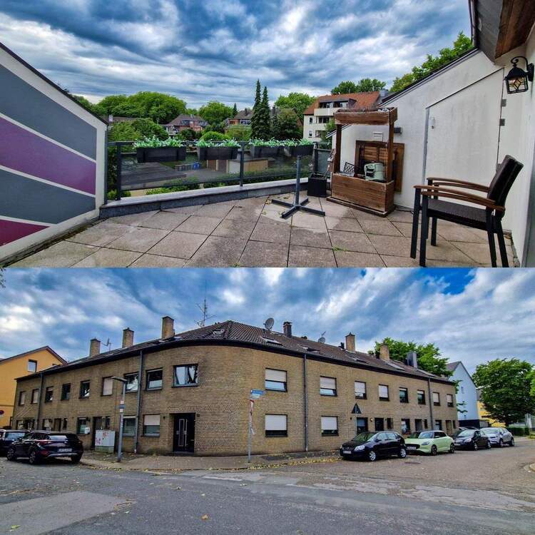 Moderne Wohnung mit Dachterrasse in einem Vierfamilienhaus. 3 zimmer