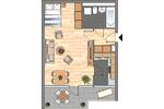 Etagenwohnung Oberhausen Alstaden - 1 Zimmer, 43 m&sup2;, 223&euro; | Angebot:26389124