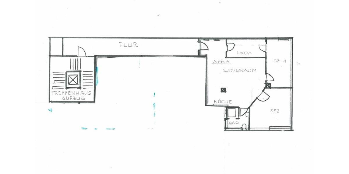 3-Zimmer-Wohnung mit Loggia in zentraler Lage 3 zimmer