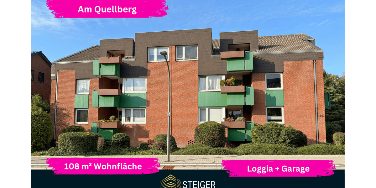 Etagenwohnung Recklinghausen Berghausen - 4 Zimmer, 108 m&sup2;, 750&euro; | Angebot:27633348