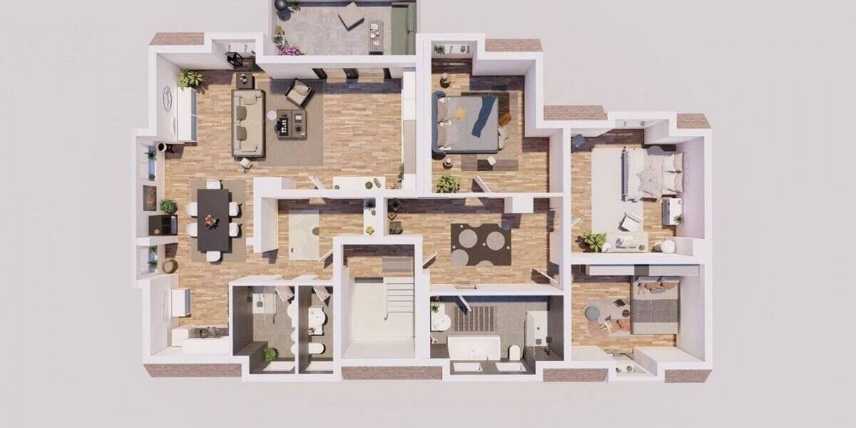 Charmante 5,5 Zimmerwohnung - Dachgeschosswohnung mit Loggia 5 zimmer