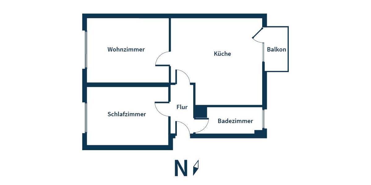Etagenwohnung Gelsenkirchen Gelsenkirchen-Mitte - 2 Zimmer, 55 m&sup2;, 390&euro; | Angebot:26224633