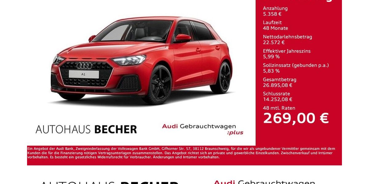 Audi A1 7.972 km 27.930 &euro; Wesel 46485