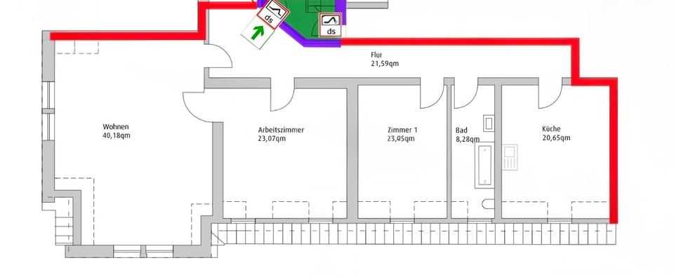 Etagenwohnung Castrop-Rauxel Rauxel - 3 Zimmer, 124 m&sup2;, 790&euro; | Angebot:25542384