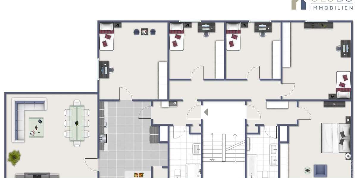 Etagenwohnung Bochum Weitmar - 5 Zimmer, 117 m&sup2;, 1.400&euro; | Angebot:24834257