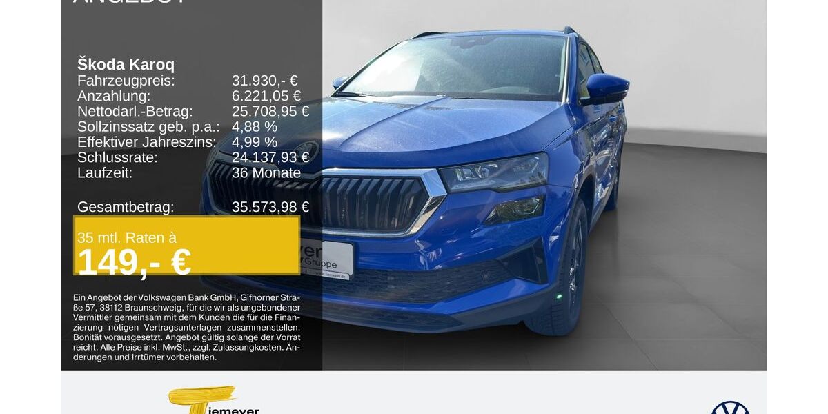 Skoda Karoq 7.610 km 31.220 &euro; Oberhausen 46047