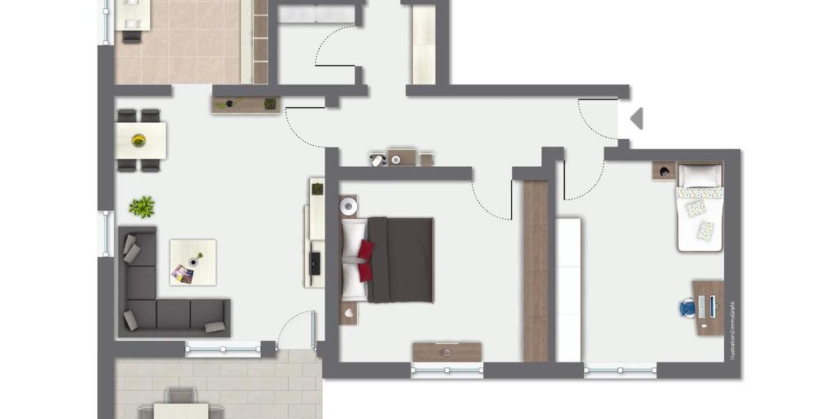 Ruhige Oase mit Terrasse - Ihr Rückzugsort im Zweifamilienhaus 3 zimmer