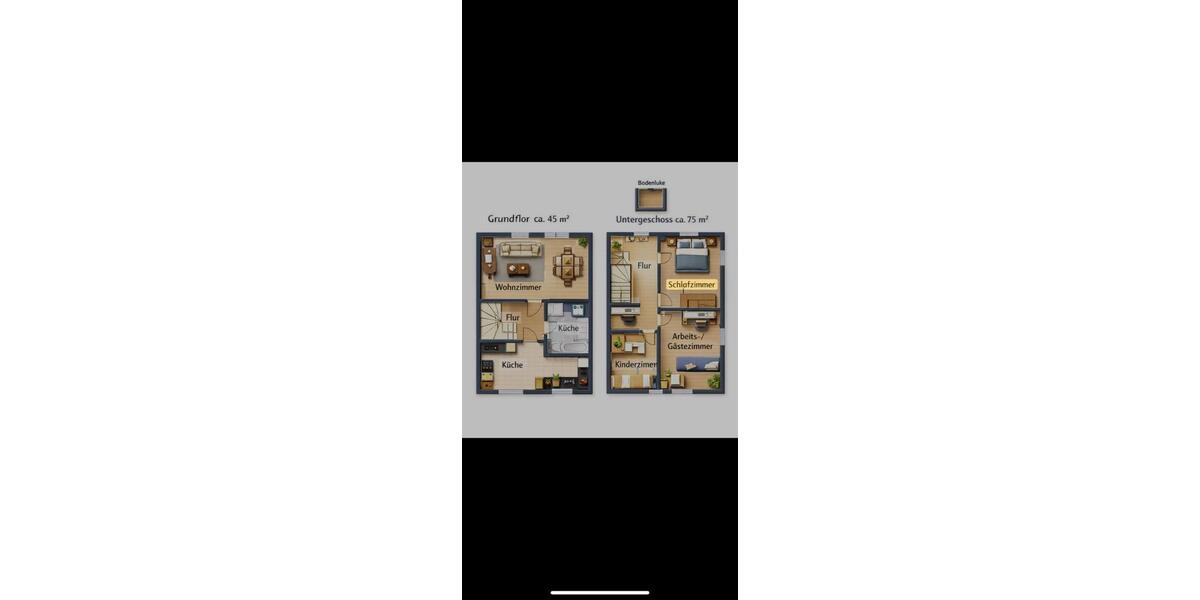 Maisonettenwohnung Herne Baukau - 4 Zimmer, 120 m&sup2;, 1.200&euro; | Angebot:26312929