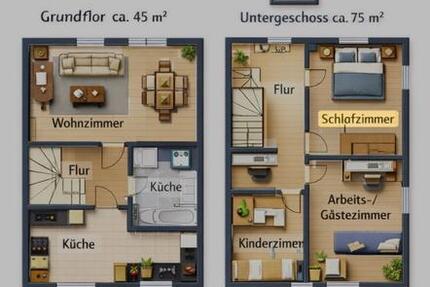 Wohnung Herne Baukau - 4 Zimmer, 120 m&sup2;, 1.200&euro; | Angebot:26312929