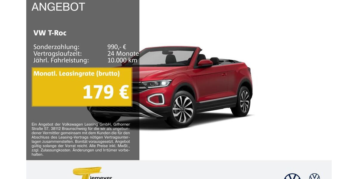 VW T-Roc 15.444 km 28.970 &euro; Castrop-Rauxel 44575