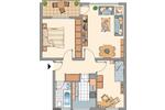 Etagenwohnung Gelsenkirchen Erle - 3.5 Zimmer, 62 m&sup2;, 489&euro; | Angebot:26290034