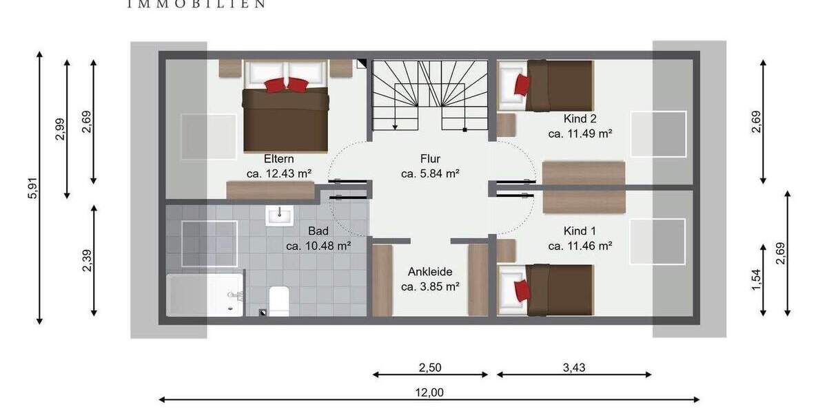 Modernes Neubauhaus (Erstbezug) mit Terrasse und Stellplatz zu vermieten 5 zimmer