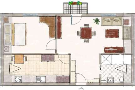 Wohnung zum Mieten in Lehrte 440 € 44 m²