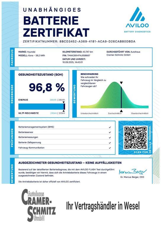 Hyundai KONA 43.800 km 18.490 € Wesel 46485