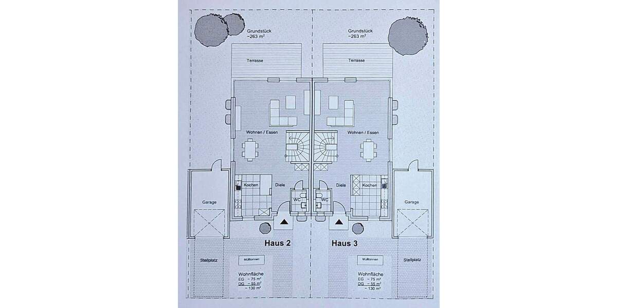 Projektierte Doppelhaushälfte 4 zimmer