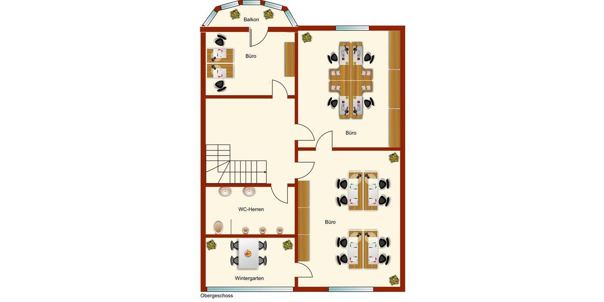 Repräsentative Büroräume in stilvoller Stadtvilla! 1 zimmer