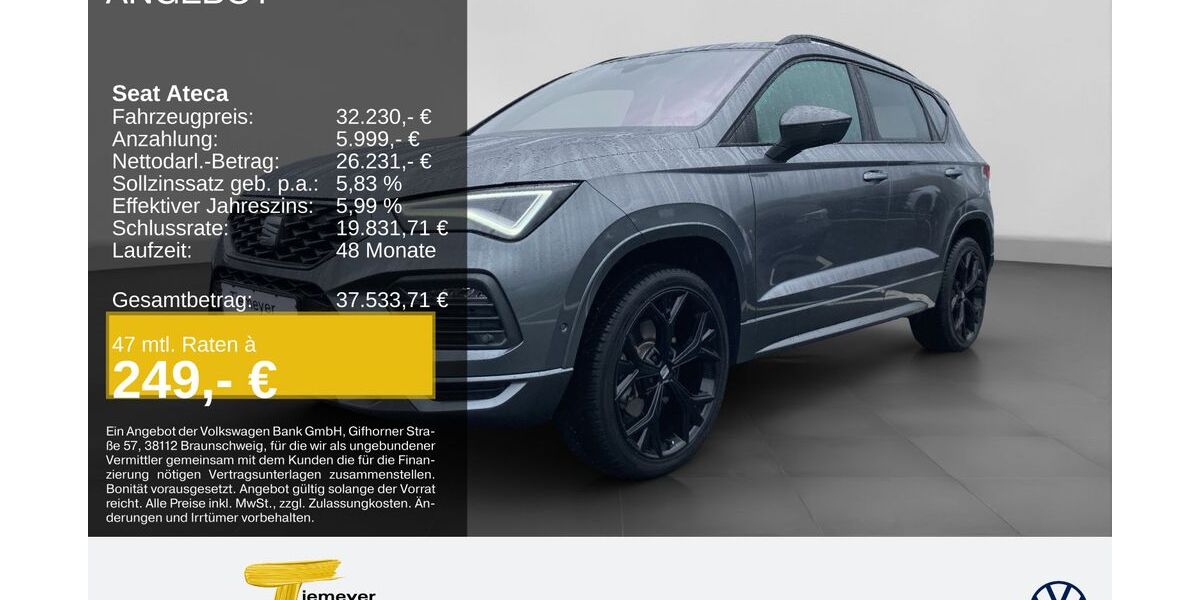 Seat Ateca 13.534 km 31.620 &euro; Bochum 44892
