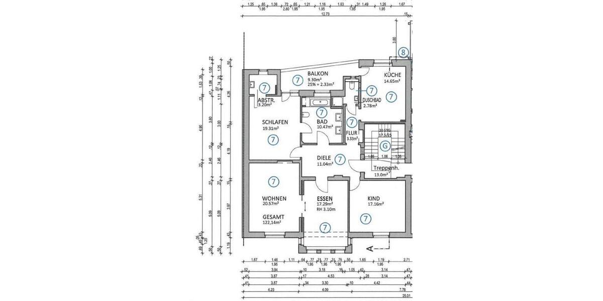 Etagenwohnung Duisburg - 4 Zimmer, 120 m&sup2;, 349.000&euro; | Angebot:26794303