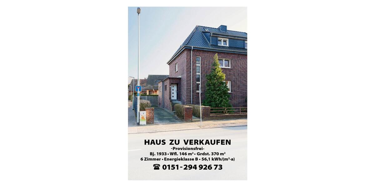 Doppelhaushälfte Dinslaken Hiesfeld - 6 Zimmer, 146 m&sup2;, 399.000&euro; | Angebot:26803548