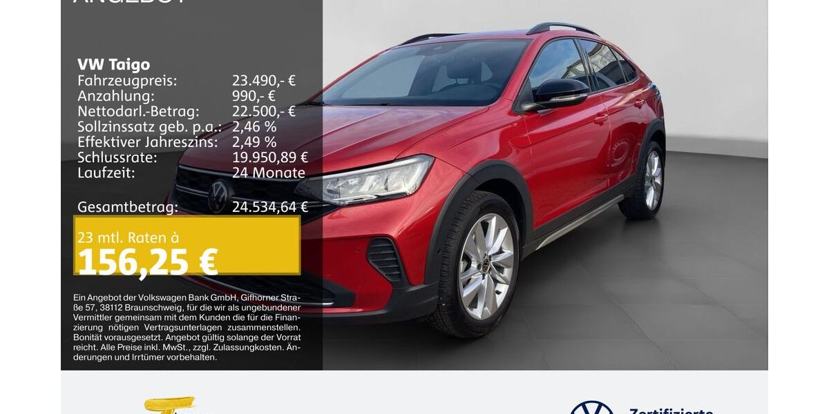 VW Taigo 22.863 km 23.490 &euro; Bochum 44892