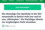 Glücksplatz für günstige Pacht, Ladenlokal Herten-Mitte zimmer