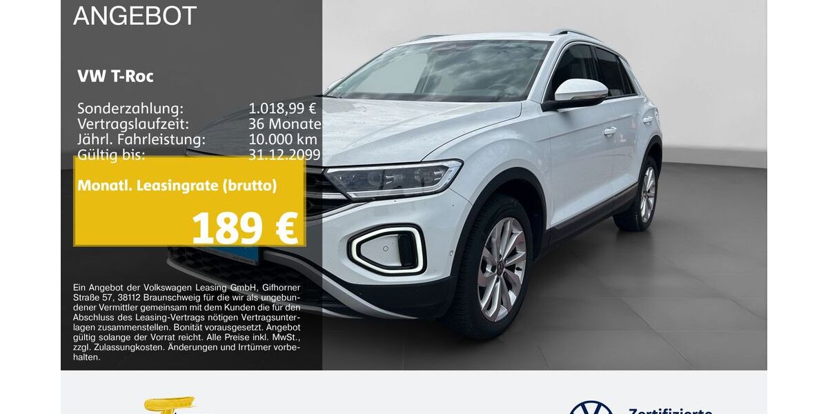 VW T-Roc 42.630 km 17.460 &euro; Marl 45770