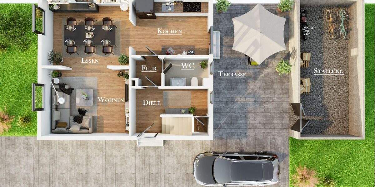 Doppelhaushälfte Herten Scherlebeck - 5 Zimmer, 110 m&sup2;, 249.000&euro; | Angebot:25601022