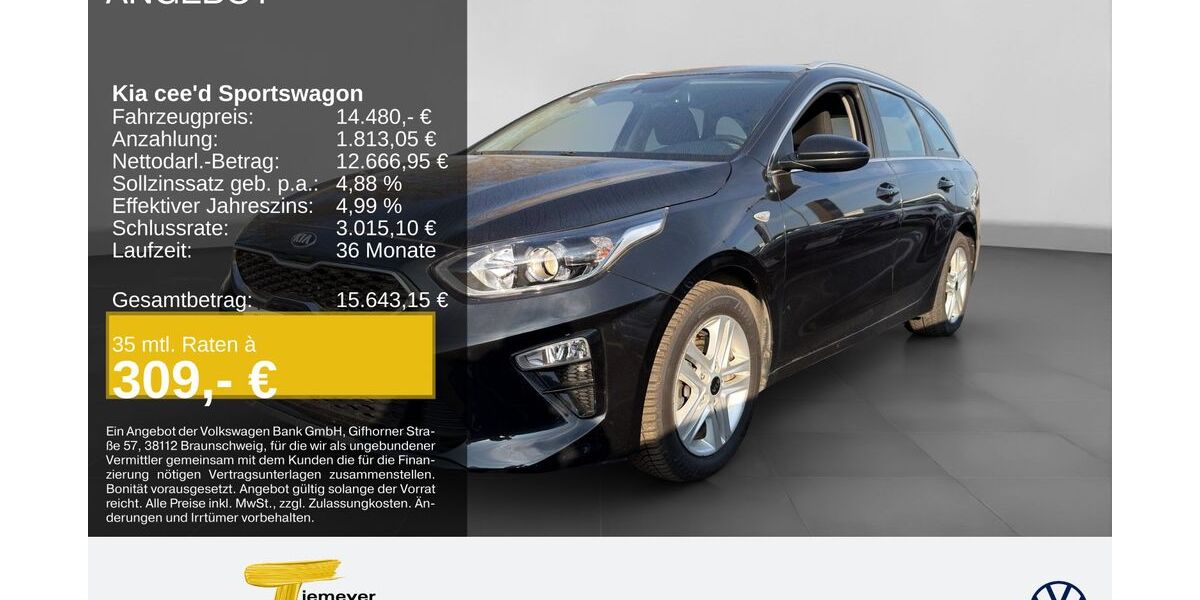 Kia ceed Sportswagon 101.386 km 13.440 &euro; Duisburg 47059