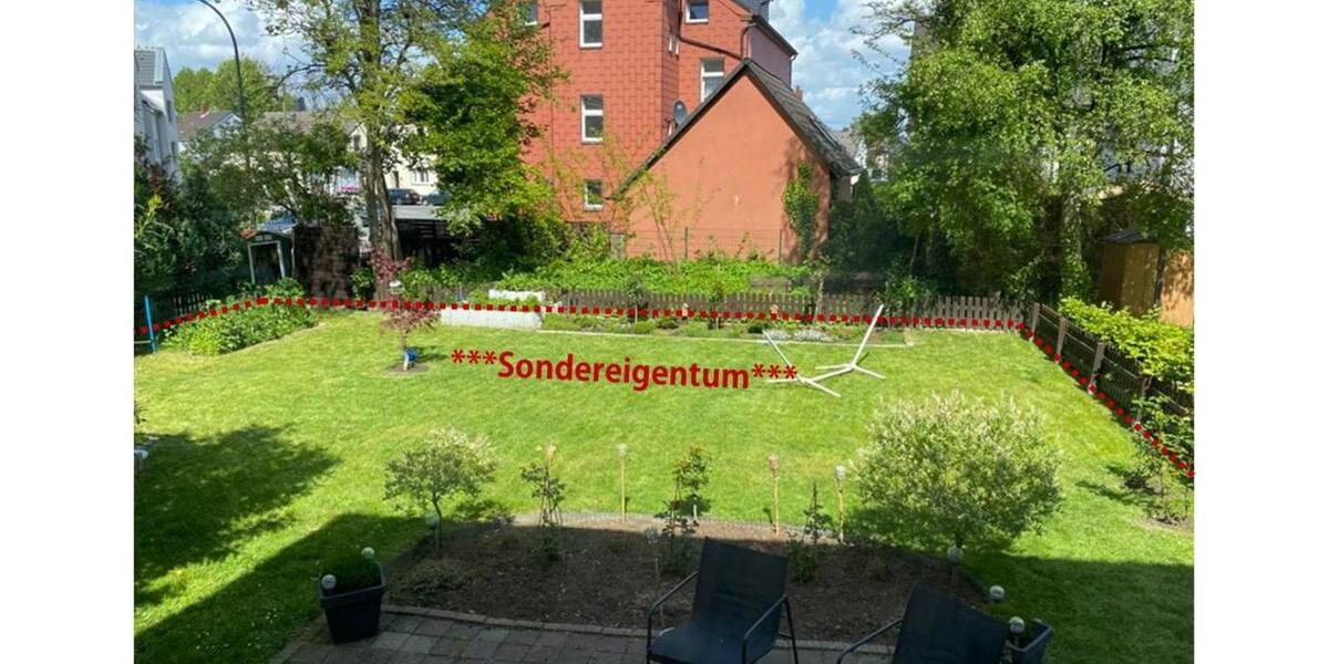 Eigentumswohnung Bochum-Südwest mit 250 m² Garten Sondereigentum 3 zimmer