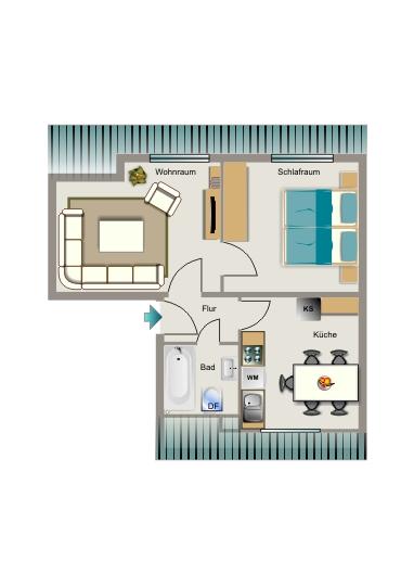 VIVAWEST modernisiert Ihre neue Wohnung. 2 zimmer