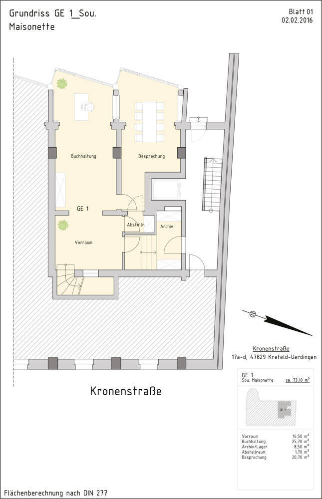Bürofläche in Krefeld Uerdingen direkt am Rhein