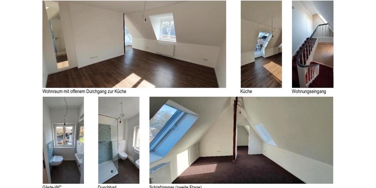 Neuvermietung wunderschöne Dachgeschosswohnung über 2 Etagen 3 zimmer