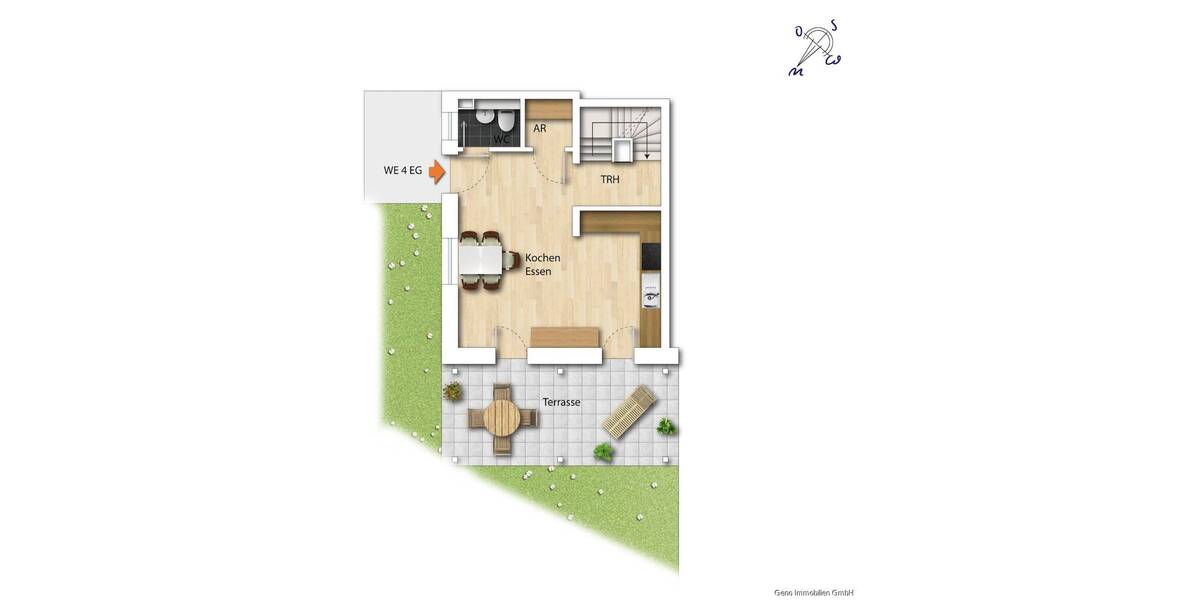 Reihenmittelhaus Hattingen Bredenscheid-Stüter - 3 Zimmer, 135 m&sup2;, 1.557&euro; | Angebot:26799412