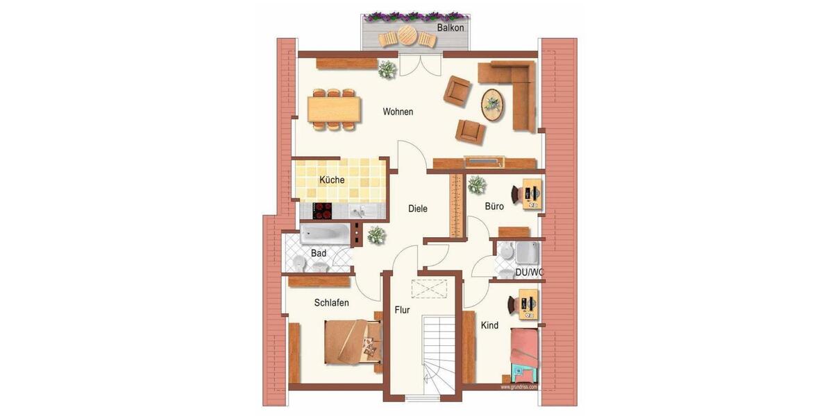 Dachgeschoßwohnung Essen Stadtbezirk IV - 4 Zimmer, 79 m&sup2;, 255.000&euro; | Angebot:27624224