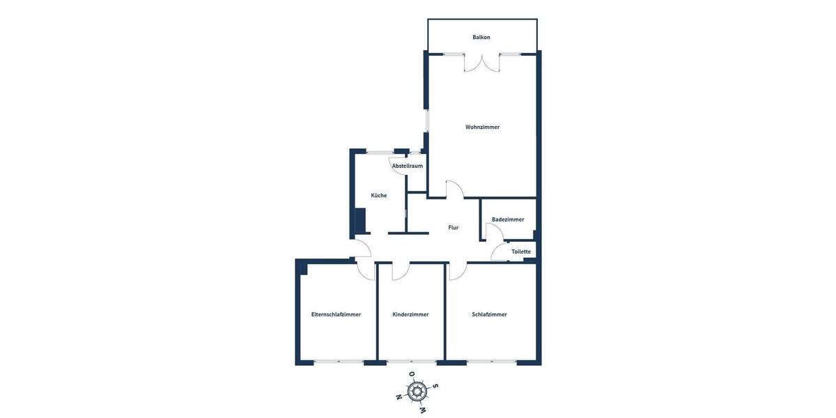 Ideal geschnittene 4-Zimmer-Wohnung mit Balkon in gepflegtem Mehrfamilienhaus 4 zimmer