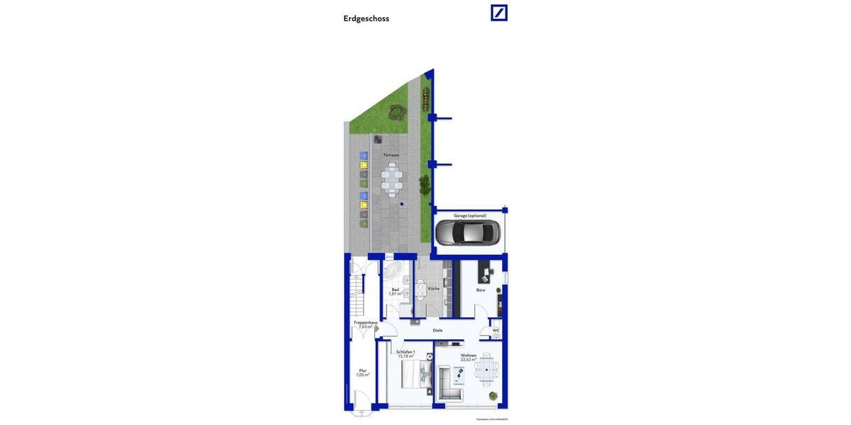 Etagenwohnung Duisburg Ruhrort - 3 Zimmer, 90 m&sup2;, 219.000&euro; | Angebot:26438519