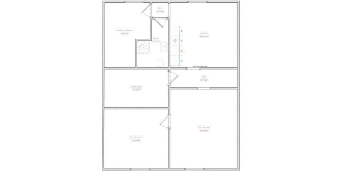 Renovierte Wohnung im 2 OG 3 zimmer