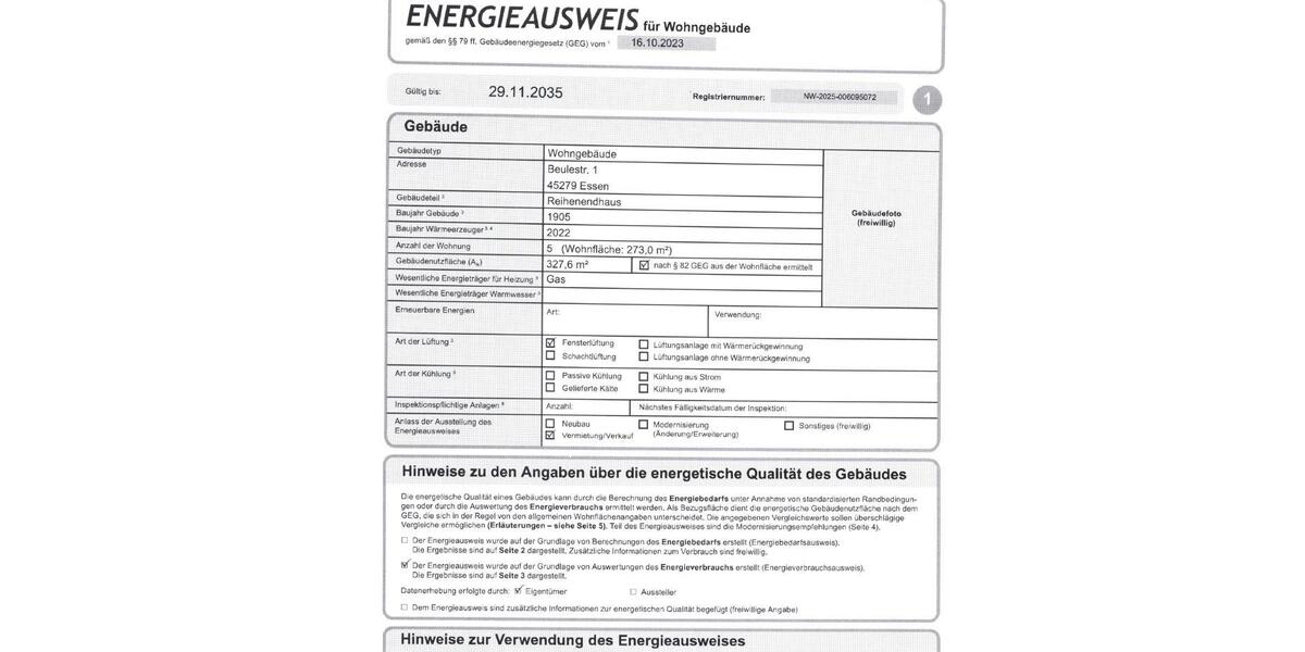 Mehrfamilienhaus, Wohnhaus Essen Stadtbezirk VII - 15 Zimmer, 279 m&sup2;, 935.000&euro; | Angebot:26124515