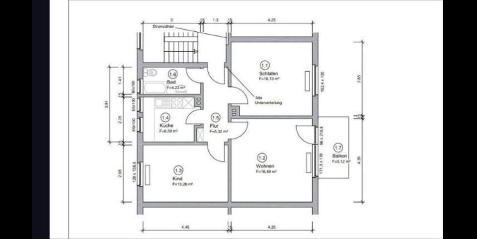 Etagenwohnung Recklinghausen König Ludwig - 3 Zimmer, 64 m&sup2;, 114.000&euro; | Angebot:26877139