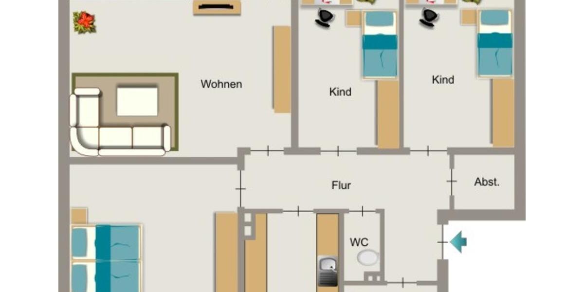 Attraktive 4-Zimmer-Etagenwohnung in Kamp-Lintfort – außergewöhnliches Wohnerlebnis! 4.5 zimmer