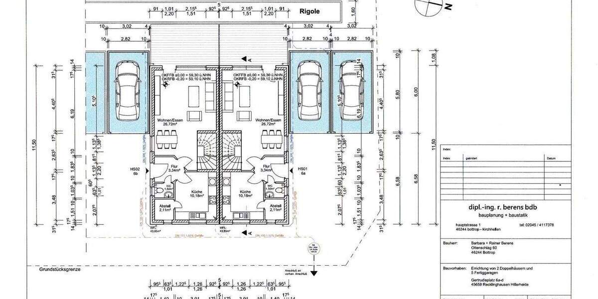 Doppelhaushälfte Recklinghausen Hillerheide - 4 Zimmer, 117 m&sup2;, 396.000&euro; | Angebot:25563348