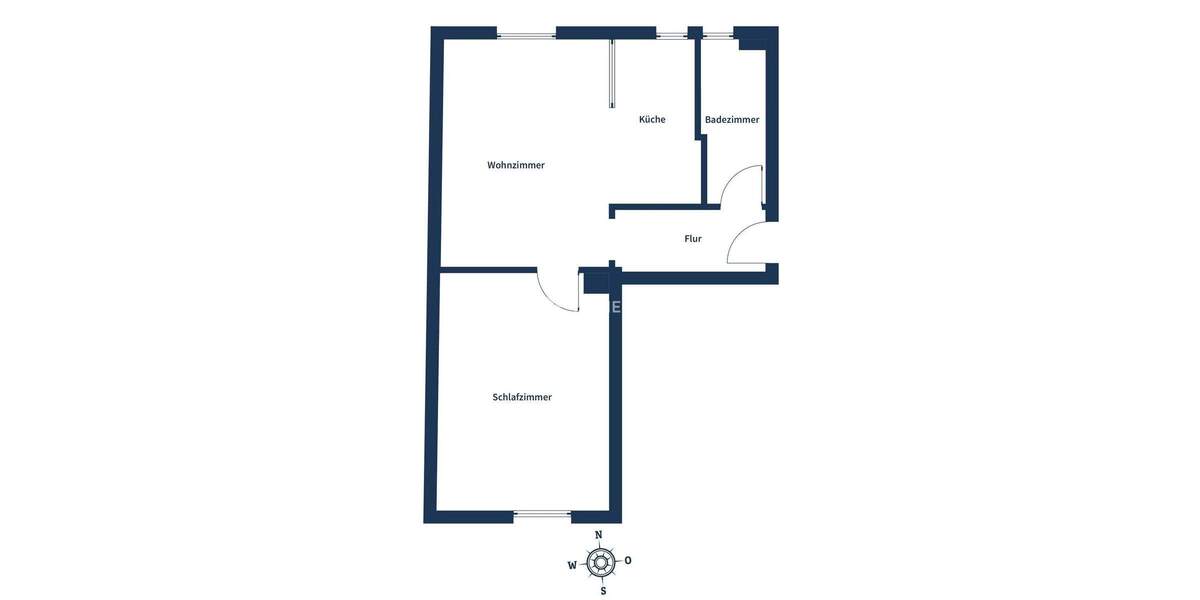 Etagenwohnung Oberhausen Schlad - 2 Zimmer, 36 m&sup2;, 70.000&euro; | Angebot:25317321