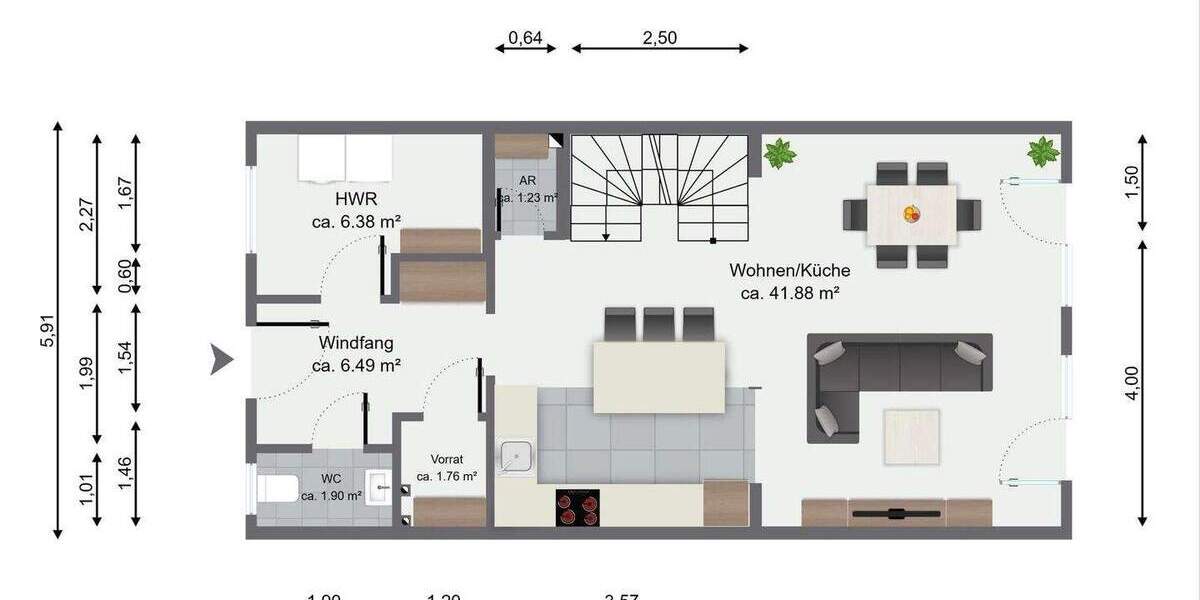 Modernes Neubauhaus (Erstbezug) mit Terrasse und Stellplatz zu vermieten 5 zimmer