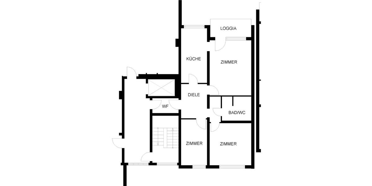 Etagenwohnung Herne Baukau - 3.5 Zimmer, 82 m&sup2;, 615&euro; | Angebot:25328614