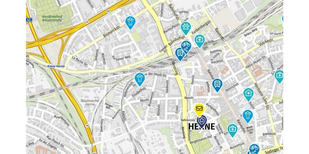 Etagenwohnung Herne Herne-Mitte - 4 Zimmer, 104 m&sup2;, 134.000&euro; | Angebot:25854337