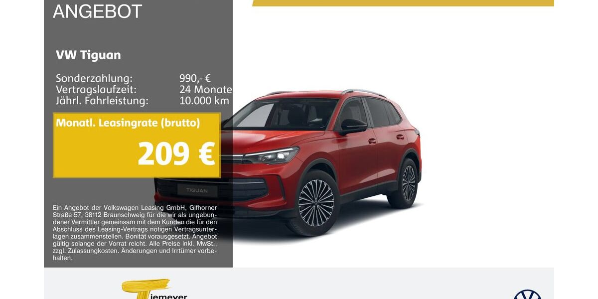 VW Tiguan 15.963 km 31.490 &euro; Dorsten 46282