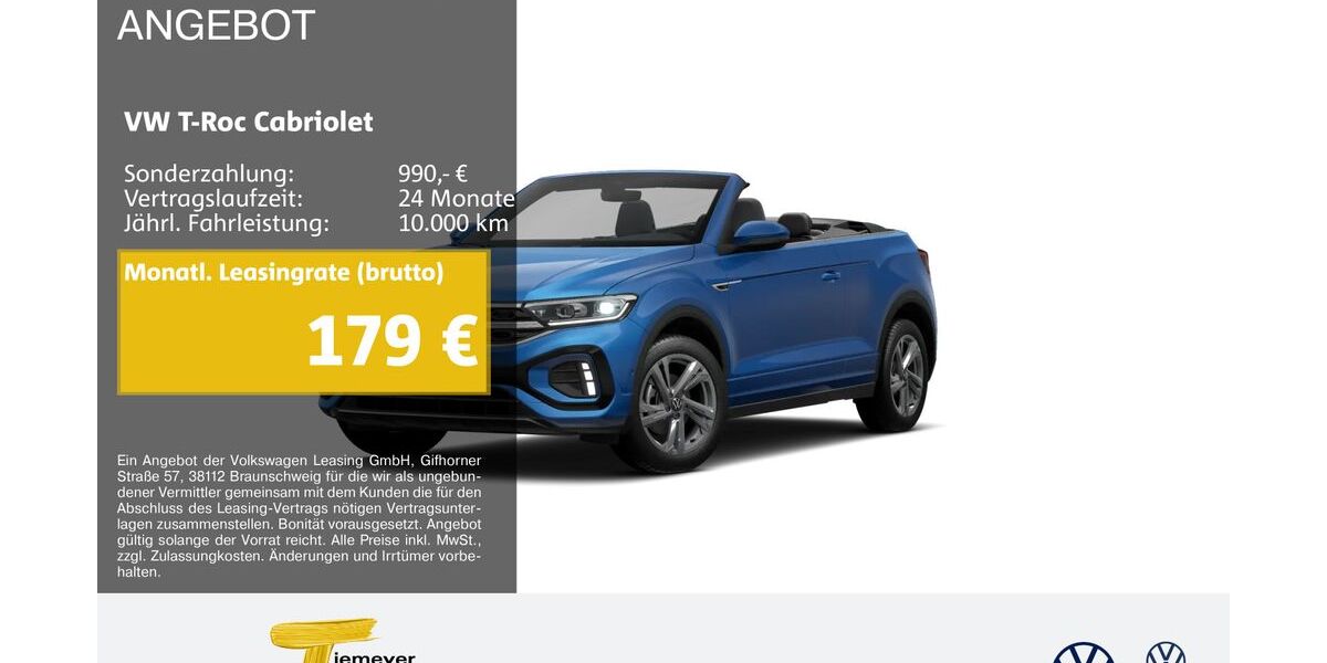 VW T-Roc 5.792 km 28.740 &euro; Marl 45770