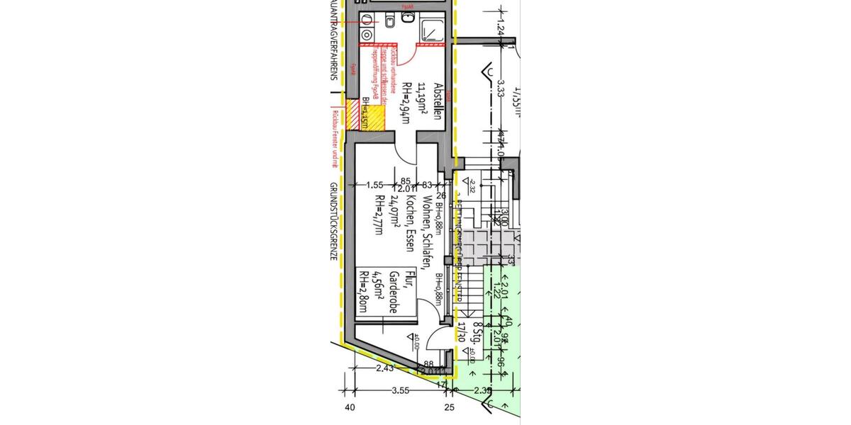 Erdgeschoßwohnung Bochum Wiemelhausen - 1.5 Zimmer, 45 m&sup2;, 720&euro; | Angebot:27568894