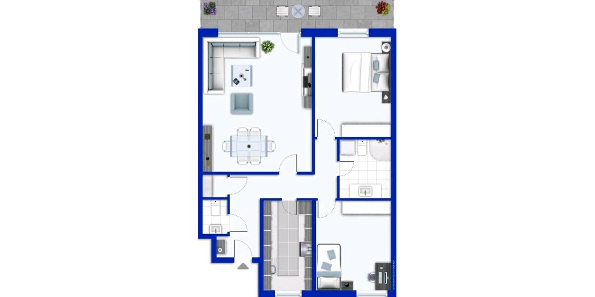 Etagenwohnung Duisburg Rheinhausen - 3 Zimmer, 88 m&sup2;, 210.000&euro; | Angebot:26780598