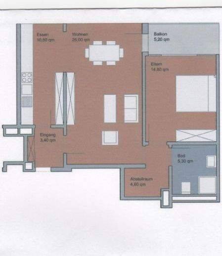 Etagenwohnung Duisburg Hochheide - 2 Zimmer, 68 m&sup2;, 579&euro; | Angebot:26879194